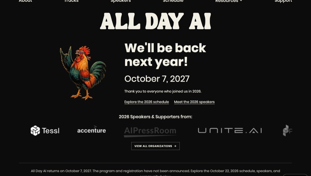 All Day AI conference site